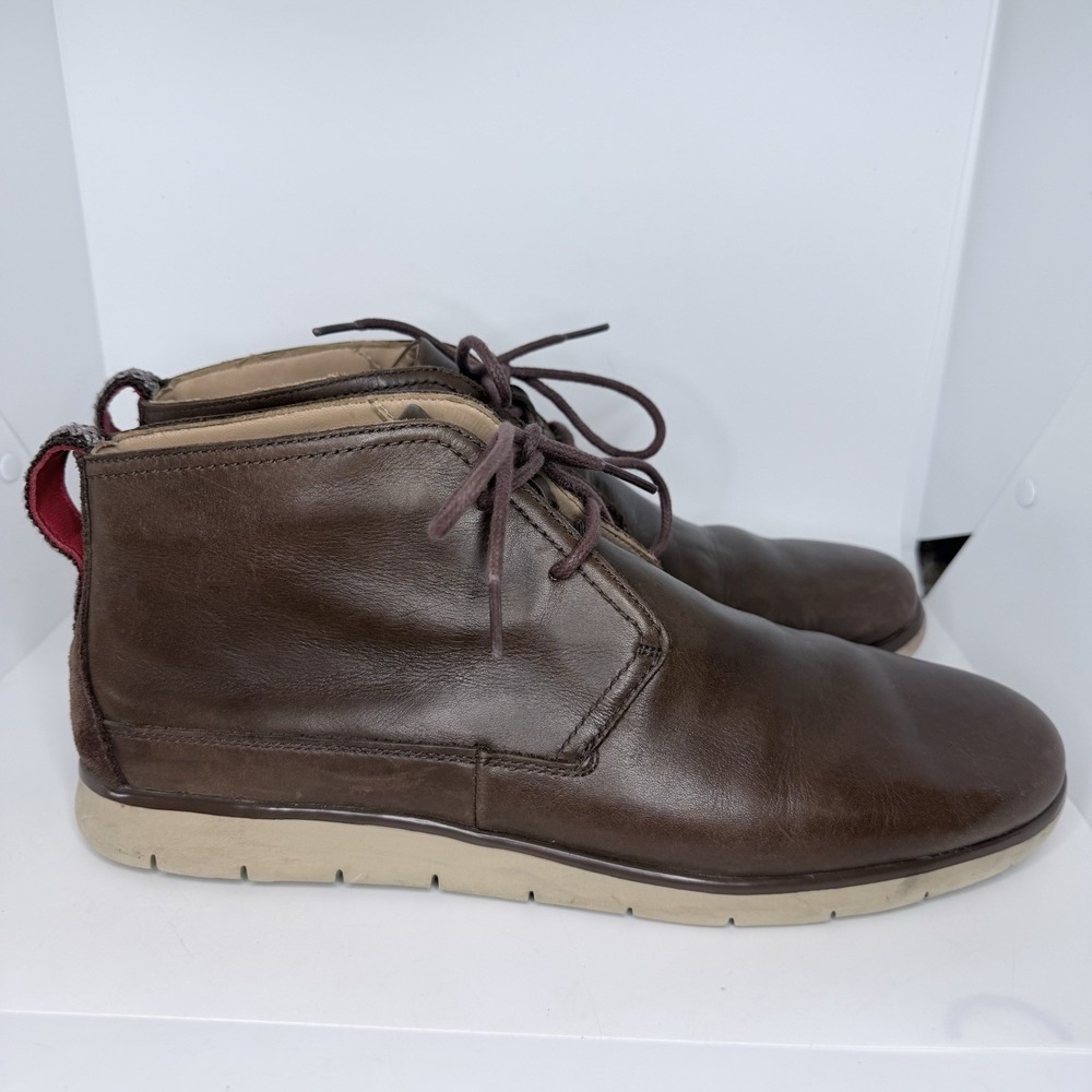 UGG Men's Freamon Waterproof Chukka Boots Brown Leather Lace Up Men's Size 11